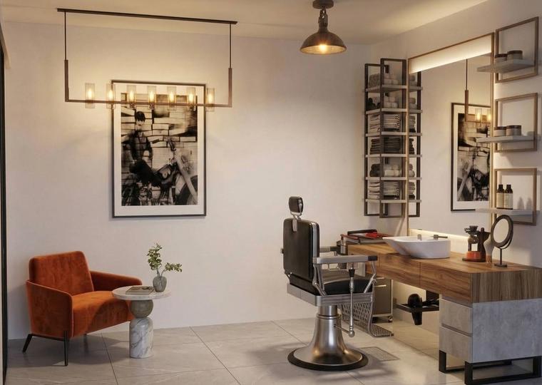 Berber Salonu berber salonu tasarımı, görsel 7